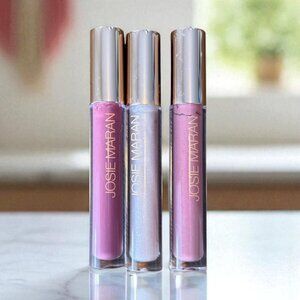 Josie Maran Argan Lip Gloss Bundle in Pink Sand Romantic and Happy Shades